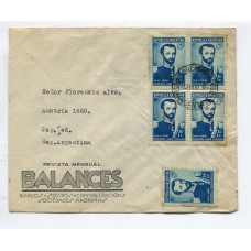 ANTARTIDA ARGENTINA 1942 SOBRE BASE ORCADAS CON RECEPCION AL DORSO